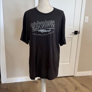 HELLS CANYON SNAKE RIVER DARK GRAY T SHIRT - NWOT